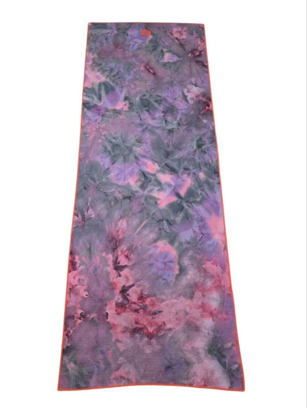 Manduka Yogitoes Non-Slip Yoga Mat Towel in Grey/Purple/Pink Tie Dye